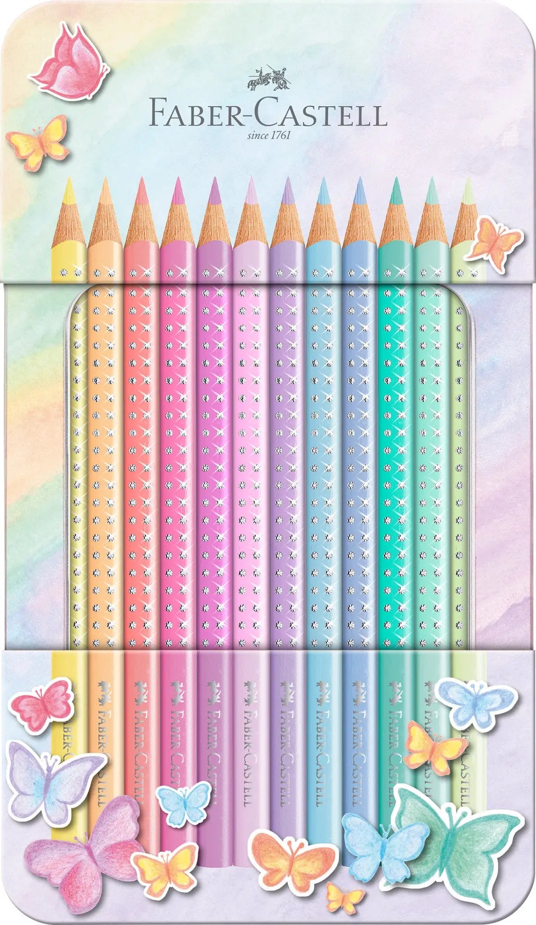 FABER-CASTELL Bunstifte Sparkle 201910 12 Farben, pastell