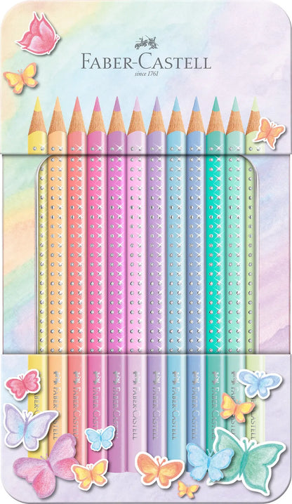 FABER-CASTELL Bunstifte Sparkle 201910 12 Farben, pastell