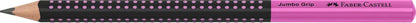 FABER-CASTELL Bleistift Jumbo Grip HB 511911 Two Tone schwarz/pink