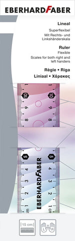 FABER-CASTELL Lineal 15cm 570011 Rainbow, flexibel