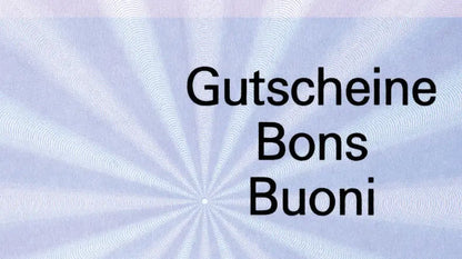 FAVORIT Geschenk-Gutscheine D/F/I 2059blau blau,20.5x10.5cm,Block à 25Bl.