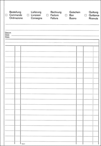 FAVORIT Mehrzweckbuch OK BONUS A5 8313 OK Durchschreibepapier 84 Blatt