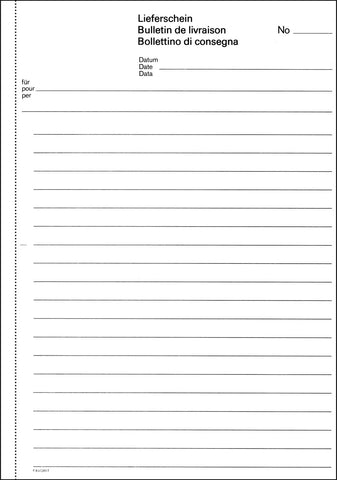 FAVORIT Lieferscheine D/FI A5 8331OK weiss 84 Blatt