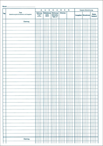FAVORIT Haushaltbuch A4 890 24 Blatt