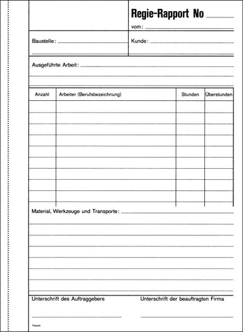 FAVORIT Regierapport Deutsch A5 9183 OK weiss 50x3 Blatt