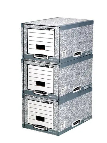 FELLOWES BankersBox Schubladenbox 01820EU grau/weiss 35x29x54.5cm