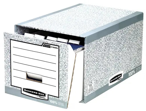FELLOWES BankersBox Schubladenbox 01820EU grau/weiss 35x29x54.5cm