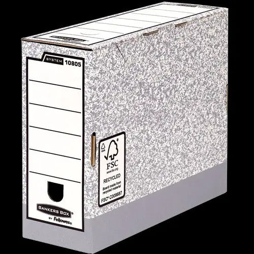 FELLOWES R-Kive Archivschachtel 1080501 grau/weiss 26x10.5x31.5cm