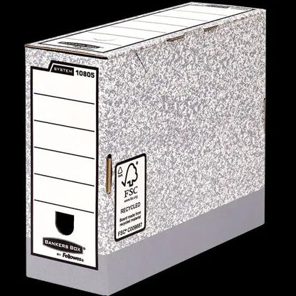 FELLOWES R-Kive Archivschachtel 1080501 grau/weiss 26x10.5x31.5cm