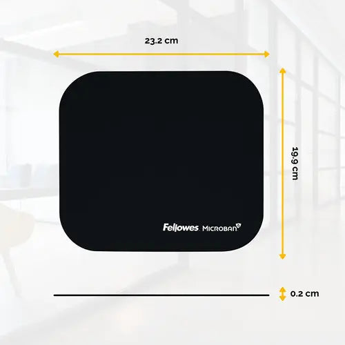 FELLOWES Mausmatte 5933907 antibakteriell schwarz