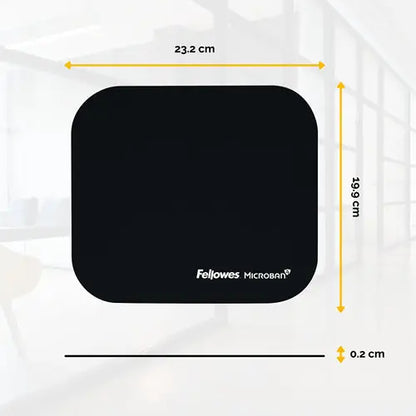 FELLOWES Mausmatte 5933907 antibakteriell schwarz