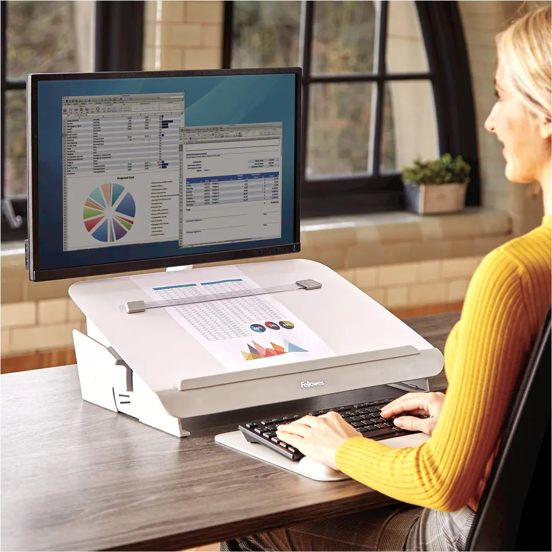 FELLOWES Dokumentenhalter Hana 8065801 weiss