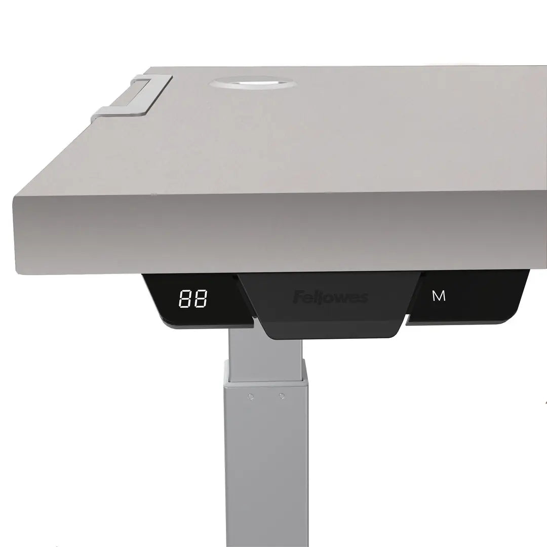 FELLOWES Hubtischgestell Levado 8802001 silber, höhenverstellbar