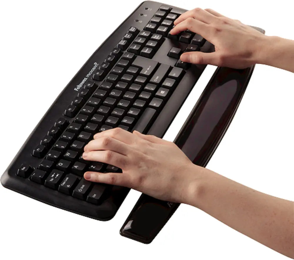 FELLOWES Handgelenkauflage Crystals 9112201 schwarz, für Tastatur, Gel