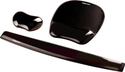 FELLOWES Handgelenkauflage Crystals 9112201 schwarz, für Tastatur, Gel