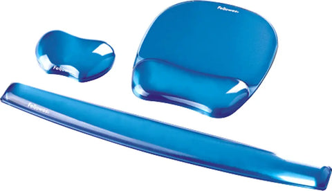 FELLOWES Handgelenkauflage Crystals 9113709 blau, für Tastatur, Gel