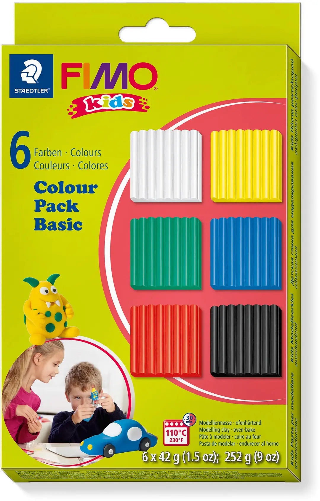 FIMO Modellierset Kids 6x42g 803201 Basic