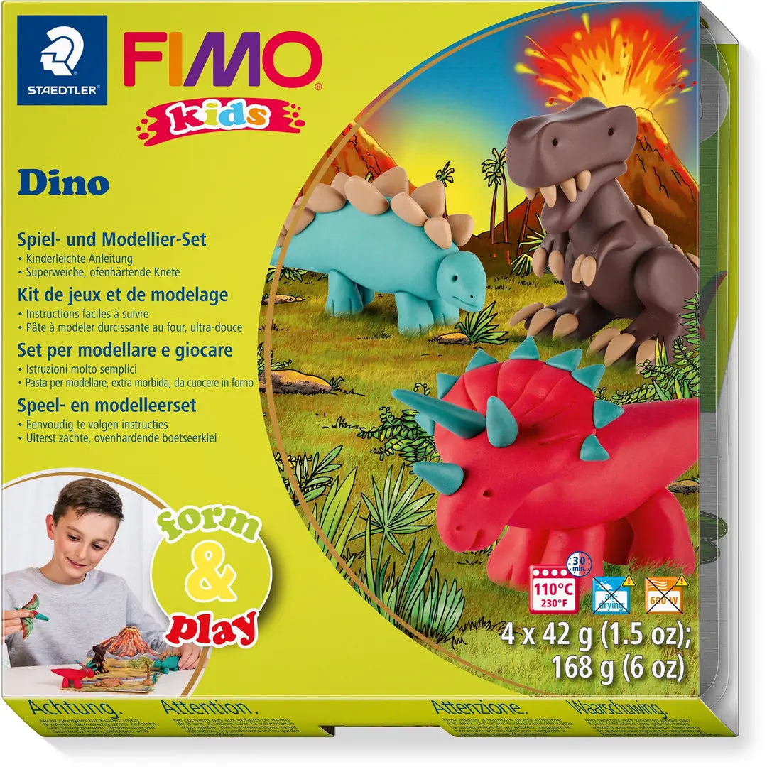 FIMO Kids form&play 4x42g 803407LY Set Dino