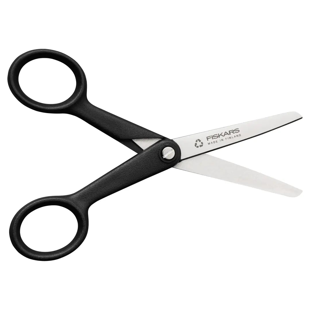 FISKARS Hobbyschere Recycling 13cm 1074542 schwarz, Rechts- + Linkshänder