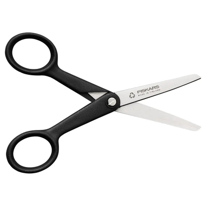 FISKARS Hobbyschere Recycling 13cm 1074542 schwarz, Rechts- + Linkshänder