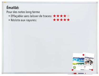 FRANKEN Whiteboard SC2202SB X-tra!Line emailliert 60x90cm