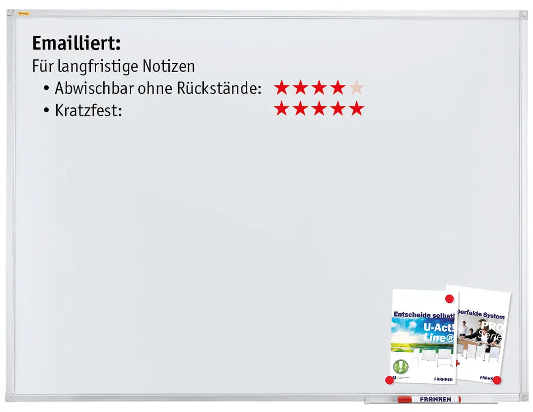 FRANKEN Whiteboard SC2202SB X-tra!Line emailliert 60x90cm