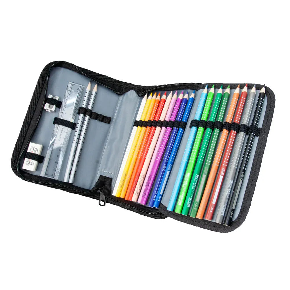 FUNKI Etui Fast Car 6012.605 schwarz/grün 205x140x45mm