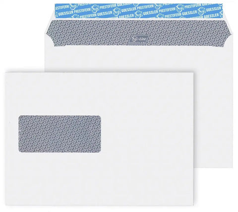 GOESSLER Couvert G-Line m/Fenster C5 2063 100g, weiss 500 Stück