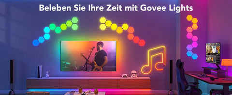 GOVEE Klebepads H1061001 für Glide Hexa Panel 15 Stk.