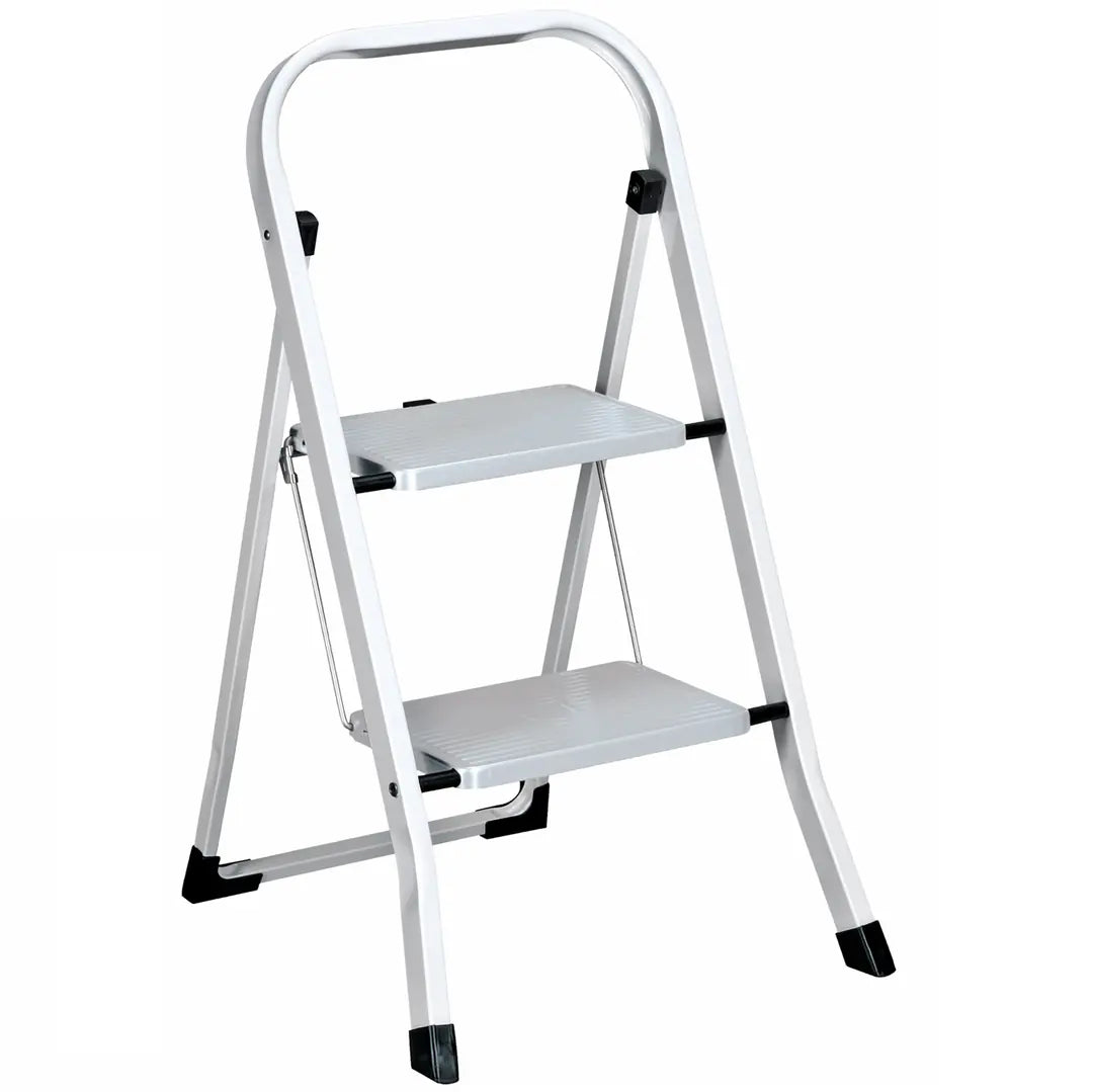 HAILO Klapptrittleiter Stahl Basic 370.156671.20 2 Stufen weiss