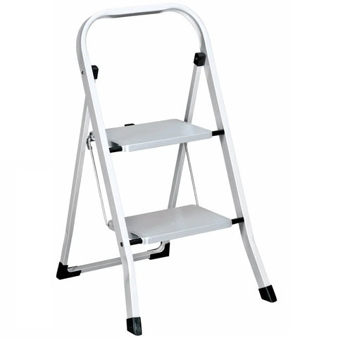 HAILO Klapptrittleiter Stahl Basic 370.156671.20 2 Stufen weiss