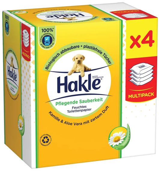 HAKLE Feuchtes Toilettenpapier 4516792 pflegende Sauberkeit 4x42 Stk.