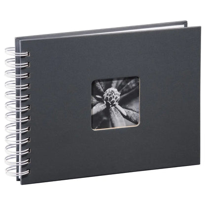 HAMA Spiralalbum Fine Art 2111 240x170mm,grau 25 Blatt, weiss