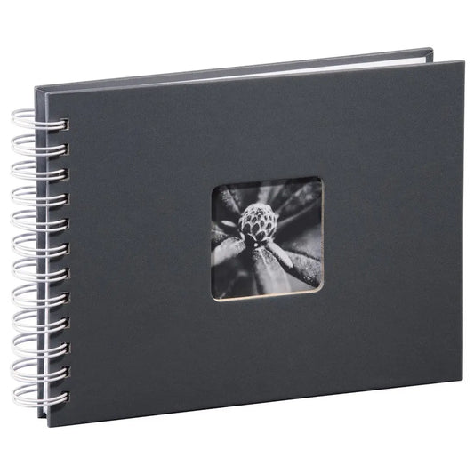 HAMA Spiralalbum Fine Art 2111 240x170mm,grau 25 Blatt, weiss