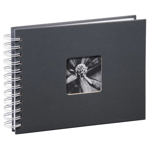 HAMA Spiralalbum Fine Art 2111 240x170mm,grau 25 Blatt, weiss