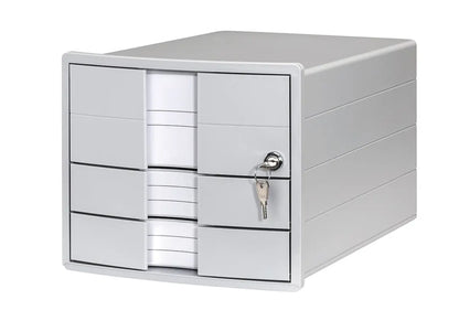 HAN Schubladenbox IMPULS A4/C4 1018-11 grau 3 Schubladen