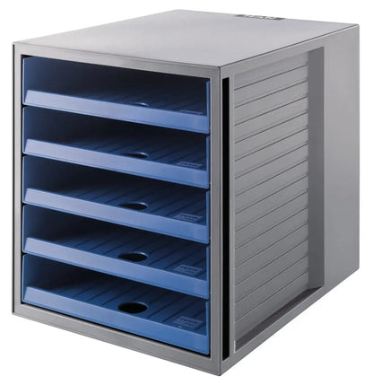 HAN Schubladenbox KARMA A4/C4 14018-16 blau, 5 Schubladen