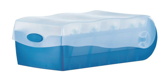 HAN Karteibox Croco A7 977-643 blau 12.1x8.5x24.6cm