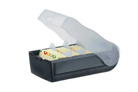 HAN Karteibox Croco A8 998-633 schwarz 9.7x6.7x19.1cm