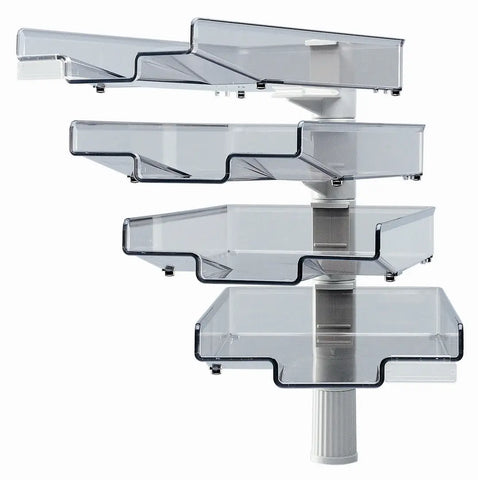 HANSA Briefkorb drehbar grau 41-5034.002 4-teilig 4-teilig