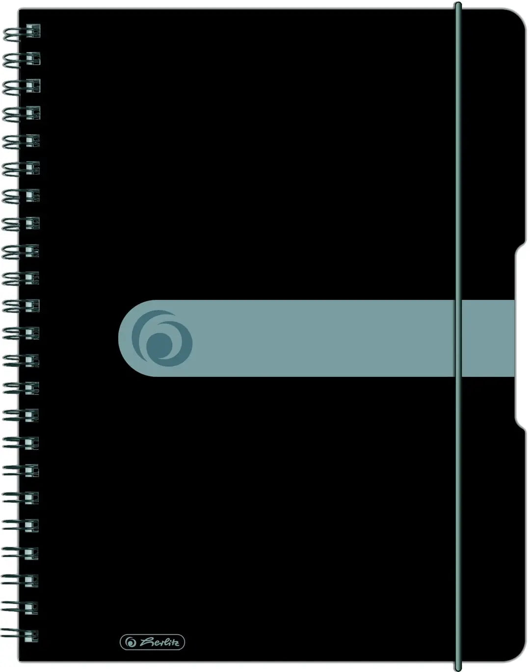HERLITZ Collegeblock A4 11293073 Easy orga A4 5mm kar. Schwarz