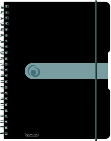 HERLITZ Collegeblock A4 11293073 Easy orga A4 5mm kar. Schwarz