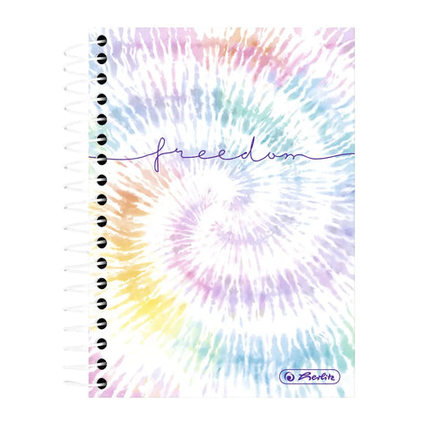HERLITZ Spiralnotizblock 10x14cm, 70g 50044146 New Batik Freedom kariert 5mm