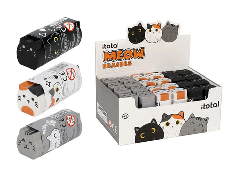 I-TOTAL Radiergummi 2.3x6cm XL1804B Cat, assortiert