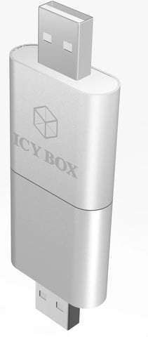 ICY BOX Head- & Microphone Adapter IB-AC527 2x 3.5 mm jack to usb 2.0