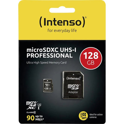 INTENSO Micro SDXC Card PRO 128GB 3433491 with adapter, UHS-I