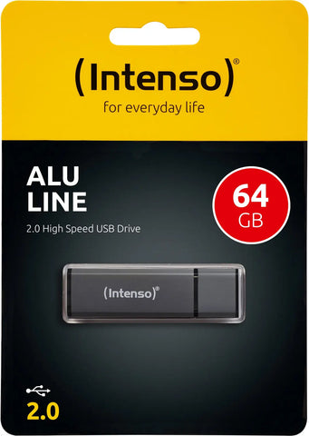 INTENSO USB Stick Alu Line 64GB 3521491 USB 2.0 antracite