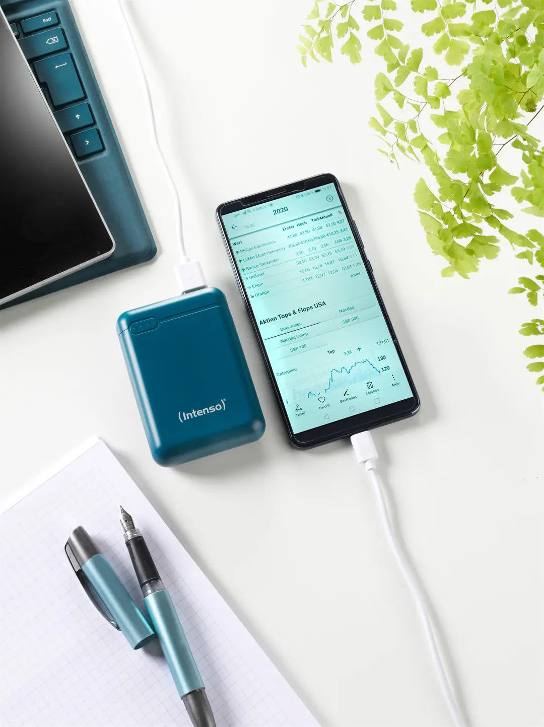 INTENSO Power Bank Petrol 7313537 10000 mAh