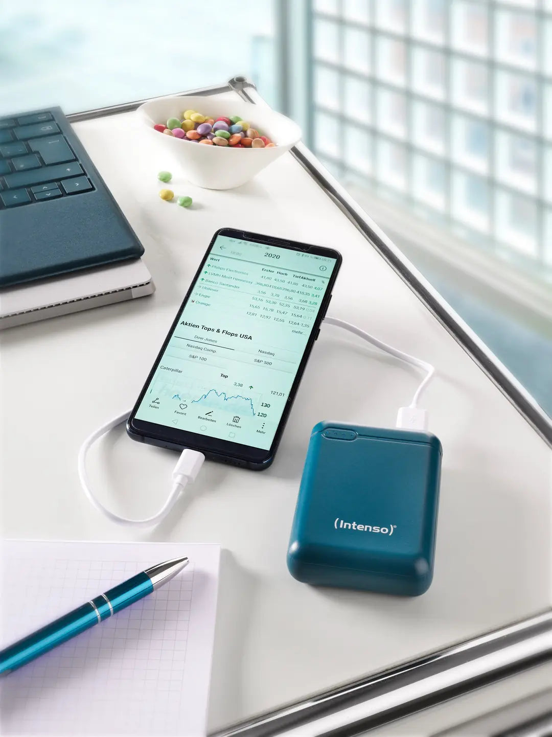 INTENSO Power Bank Petrol 7313537 10000 mAh