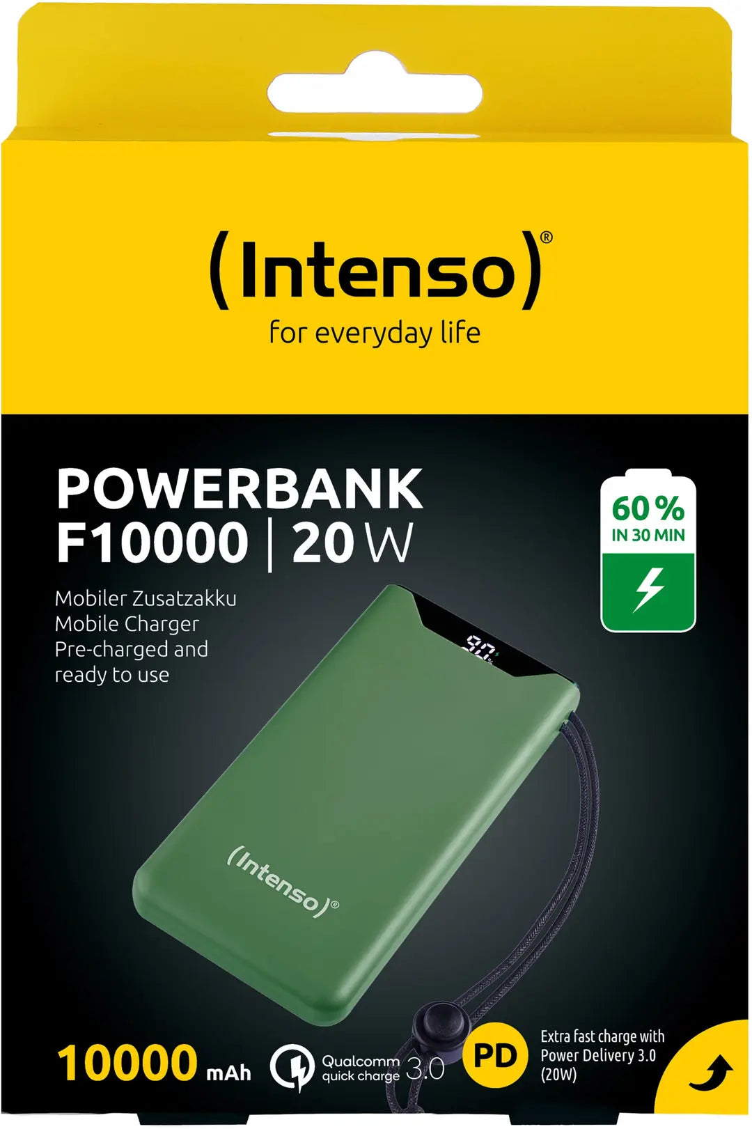 INTENSO Power Bank F10000 Green 7332036 10000 mAh